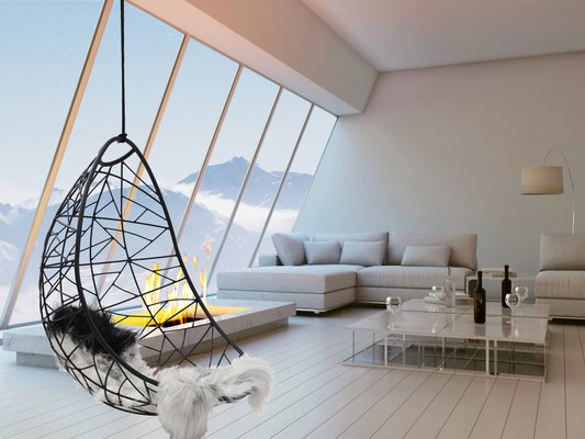 Egg chair hanging from ceiling sale