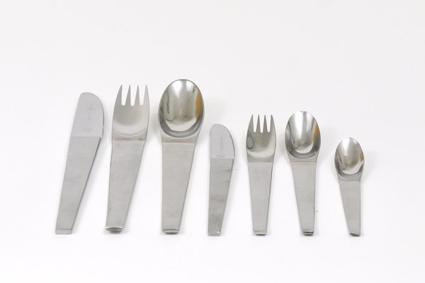 Model 2060 Cutlery Set for 6 attributed to Carl Auböck for Amboss Austria,  1950s, Set of 42