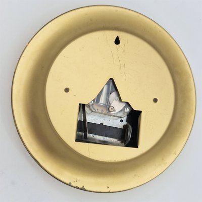Reloj de pared Mid Century de lat n de Mauthe Alemania a os 50