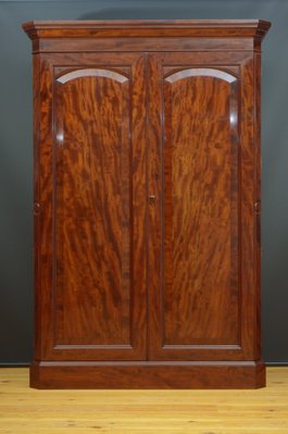 Victorian Mahogany 2 Door Wardrobe 1880s for sale at Pamono