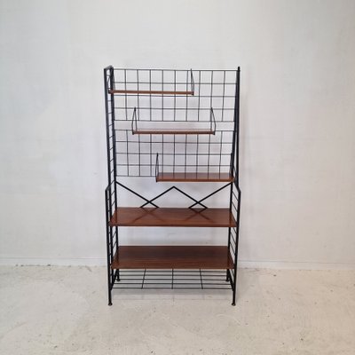 Mid-Century Italian Freestanding Shelving Unit in Teak, 1950s for