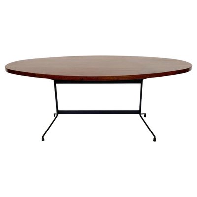 Mid Century Modern Oval Dining Table 1960s for sale at Pamono