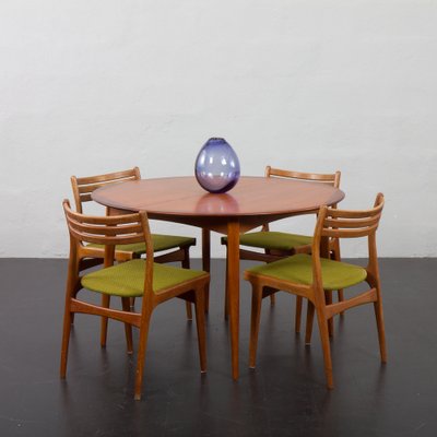 Teak dining room table cheap and chairs for sale