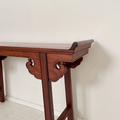 Chinese Console Table in Mahogany, 1940 for sale at Pamono