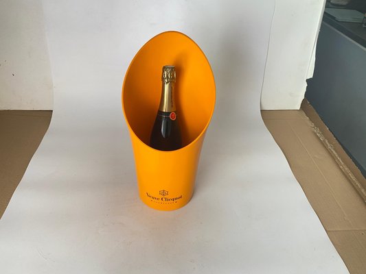 Champagne Bucket Veuve Clicquot in Plastic Orange, France, 20th