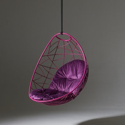 Modern Pink Hanging Egg Chair from Studio Stirling for sale at Pamono