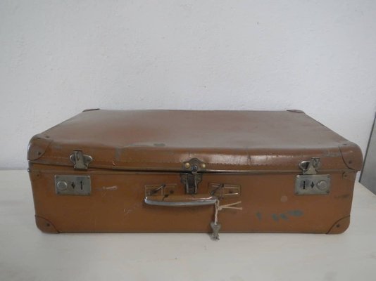 Maleta vintage marrón, años 30 en venta en Pamono