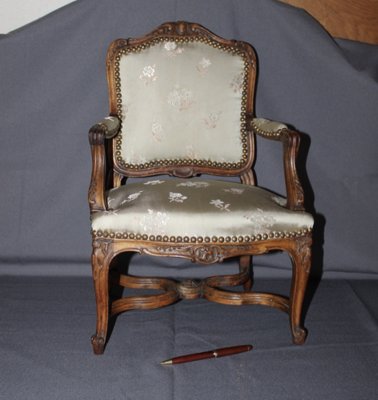1900s Vintage French Louis XIV / Regency Style Arm Chairs With