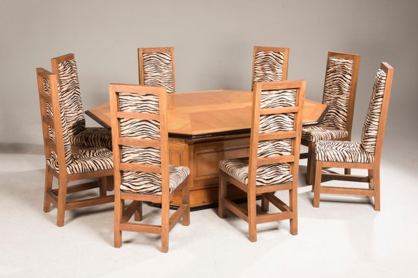 1930s oak cheap dining chairs