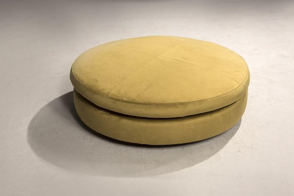 Pouf in Green Velvet with Wheels by Rotondo Minotti, 1990s for sale at  Pamono