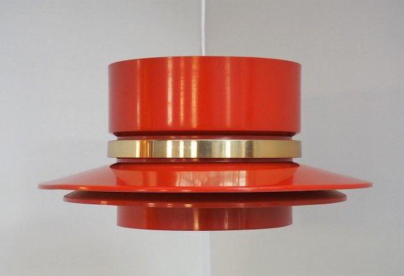 Orange Pendant By Carl Thore For Granhaga Metal Industri 1960s