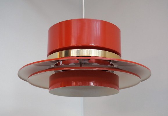 Orange Pendant By Carl Thore For Granhaga Metal Industri 1960s
