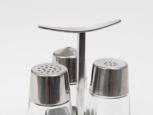 Salt and Pepper Menage Condiment Set by Marianne Dezel for