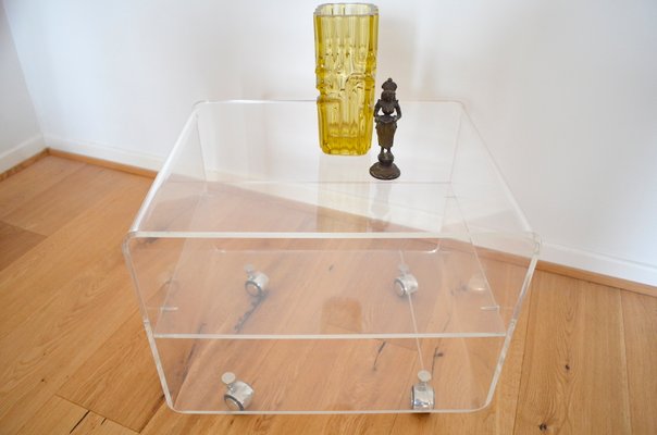 Acrylic Glass Side Table 1970s sale at Pamono