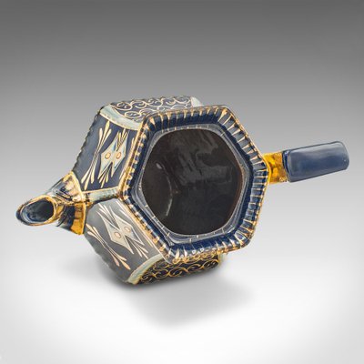 Antique English Victorian Ceramic Imari Pattern Teapot, 1900