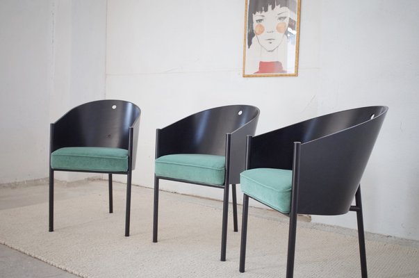 Costes Chairs by Philippe Starck for Driade Set of 3 for sale at Pamono