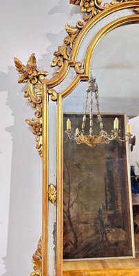 Kleiner Spiegel aus Mosaik & vergoldetem Holz, 19. Jh bei Pamono kaufen