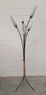 Milk glass 2024 floor lamp