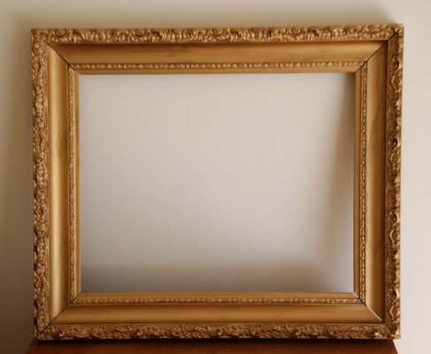 Giltwood Stucco Painting Frame, France, 1950s for sale at Pamono
