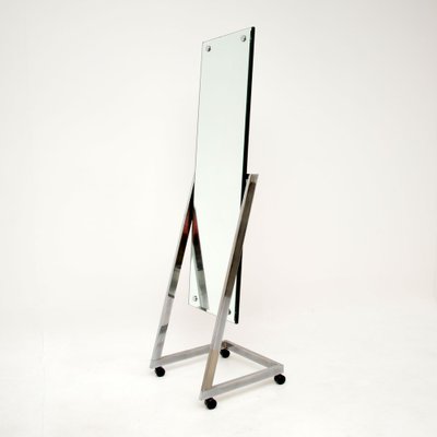 Chrome floor hot sale mirror