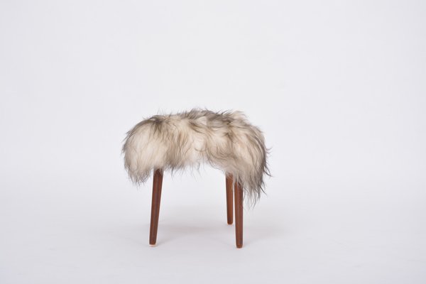 Black sale sheep ottoman