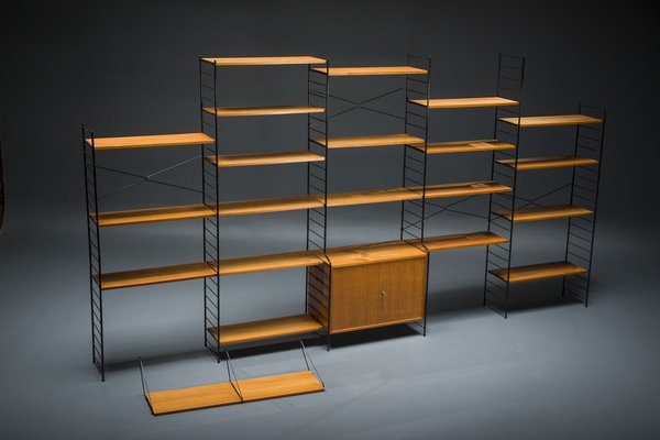 Teak shelving deals unit