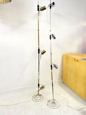 Vintage Floor To Ceiling Lamps By Francesco Fois For Reggiani Set Of 2
