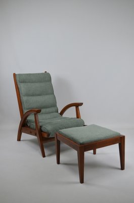 Modernist Armchair FS134 with Ottoman by Guy Besnard for Freespan