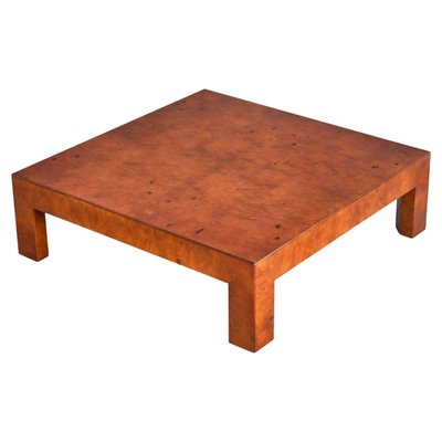 Mid-Century Burl Coffee Table in the style of Milo Baughman, 1970s