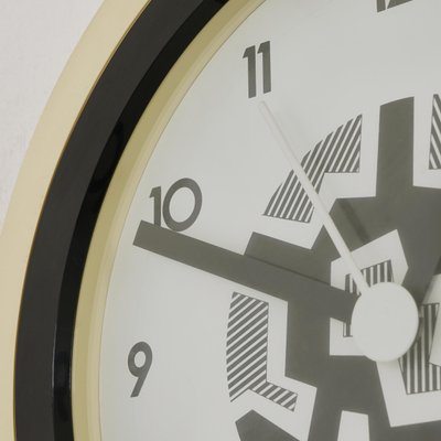 Wall Clock attributed to George Sowden & Nathalie Du Pasquier for