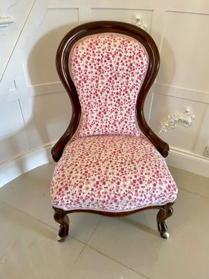 Victorian Mahogany Ladies Chair, 1860s for sale at Pamono
