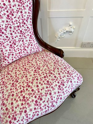 Victorian Mahogany Ladies Chair, 1860s for sale at Pamono