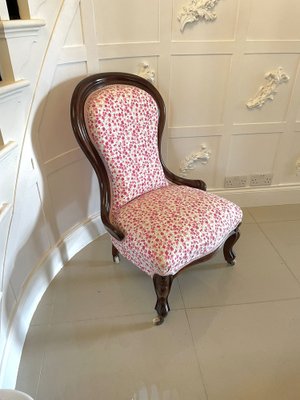 Victorian Mahogany Ladies Chair 1860s for sale at Pamono