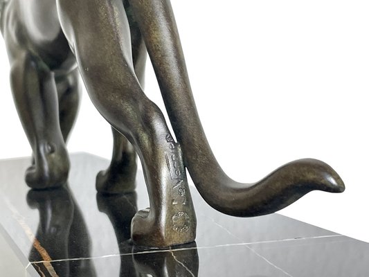 Max Le Verrier, Art Deco Style Ouganda Panther Sculpture