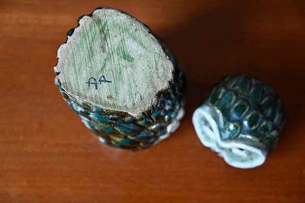 Piccolo Gufo In Vetro Verde Fatto A Mano – Miniatura Luminosa Per Collezionisti, Regalo Originale