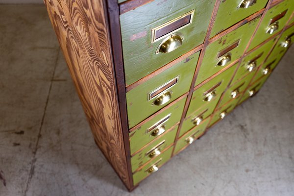 Theo&Cleo Grande Armoire à Pharmacie XXL Vintage Vert Foncé - Boîte à Pharmacie Portable