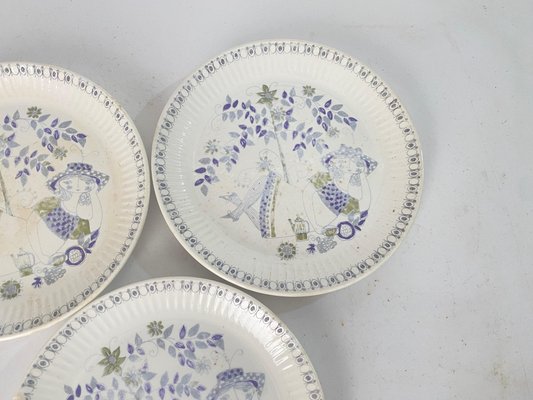 Vintage Turi-Design Lotte Plates, Norway, 1960s, Set of 3 for sale