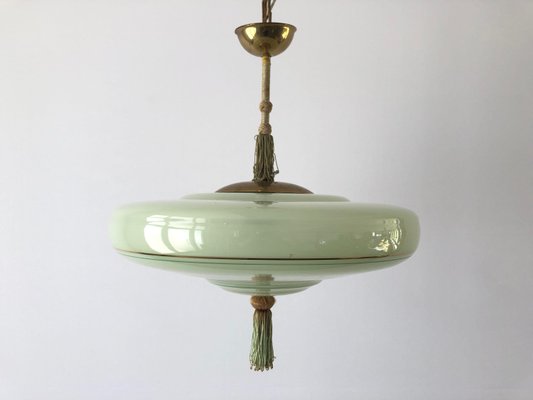 Art deco green on sale lamp