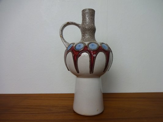 Fat Lava Ceramic Vase from Veb Haldensleben, East Germany, 1970s 