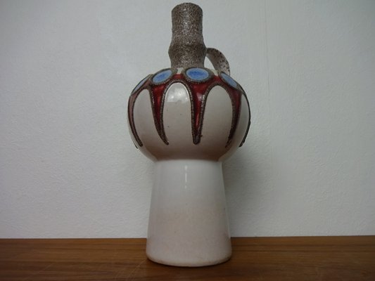 Fat Lava Ceramic Vase from Veb Haldensleben, East Germany, 1970s 