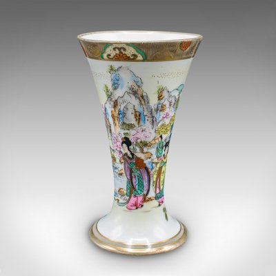 Vintage Japanese Decorative Flower Vases in Ceramic, 1930s, Set of