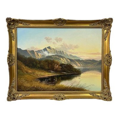 Andrew Grant Kurtis, Loch in the Scottish Highlands, 1980, Oil 