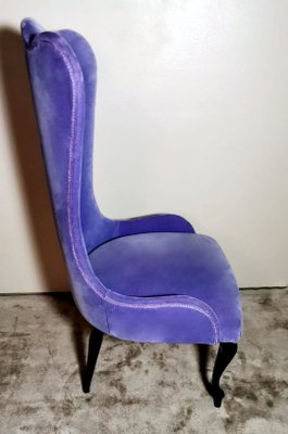 Italian Hollywood Regency Style Bedroom Lounge Chair, 1950s for