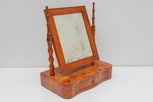 Biedermeier Burl Wood Mirror Biedermeier Burl Wood Mirror