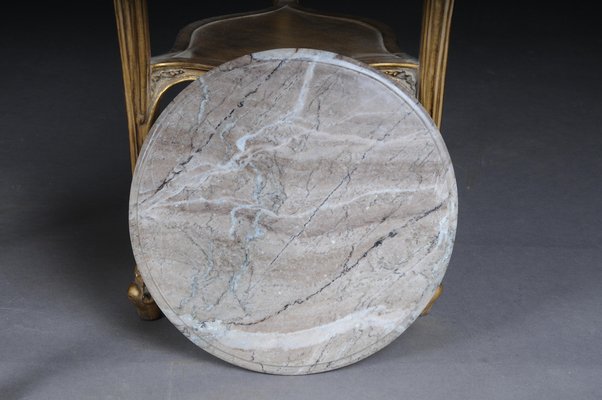 Louis XV Carved Gold Side Table with Marble Top for sale at Louis XV Carved Gold Side Table with Marble Top for sale at