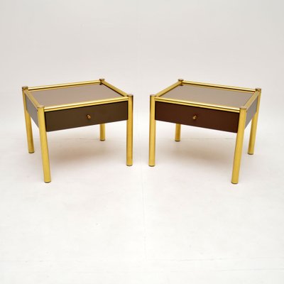 Glass end shop tables for sale