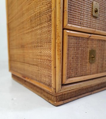 Mid-Century Bamboo Dresser attributed to Vivai Del Sud, Italy, 1970s for  sale at Pamono