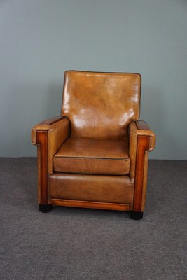 Art deco leather armchair new arrivals