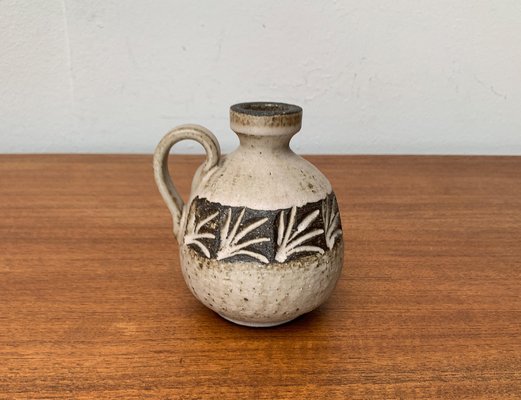 Mid-Century Danish Studio Pottery Carafe Vase from Løvemose