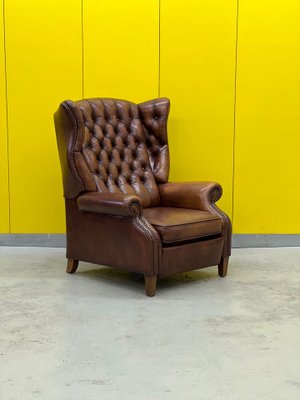 Leather chesterfield sale recliner